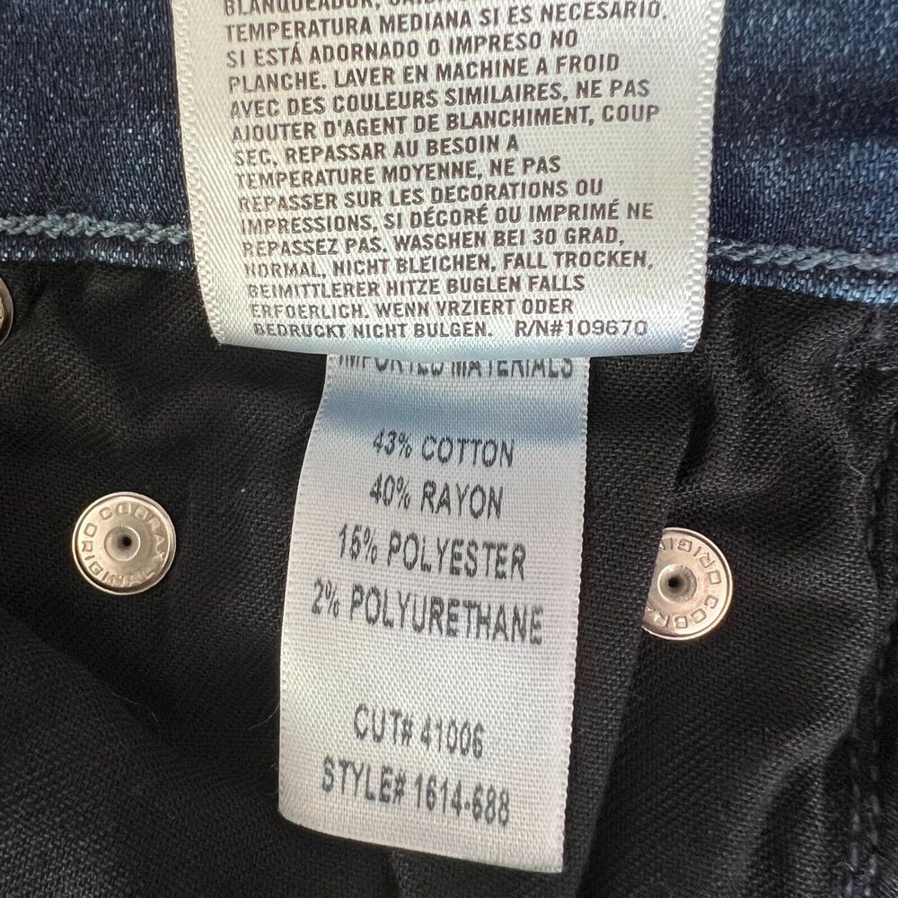 Citizens of Humanity Rocket Jeans Size 27x28 Women High Rise Skinny Raw Hem Dark - Picture 6 of 9